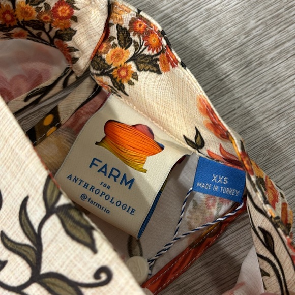 NWT Farm Rio Anthropologie Halter Maxi Dress Size XXS - Picture 8 of 9